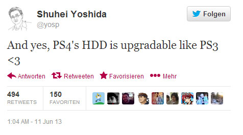 E3 2013: Upgrade? Größere HDD kann in PS4 eingebaut werden
